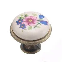 Ручка мебельная керамика кнопка GP-0728-J4-R (розовый) — купить оптом и в розницу в интернет магазине GTV-Meridian.